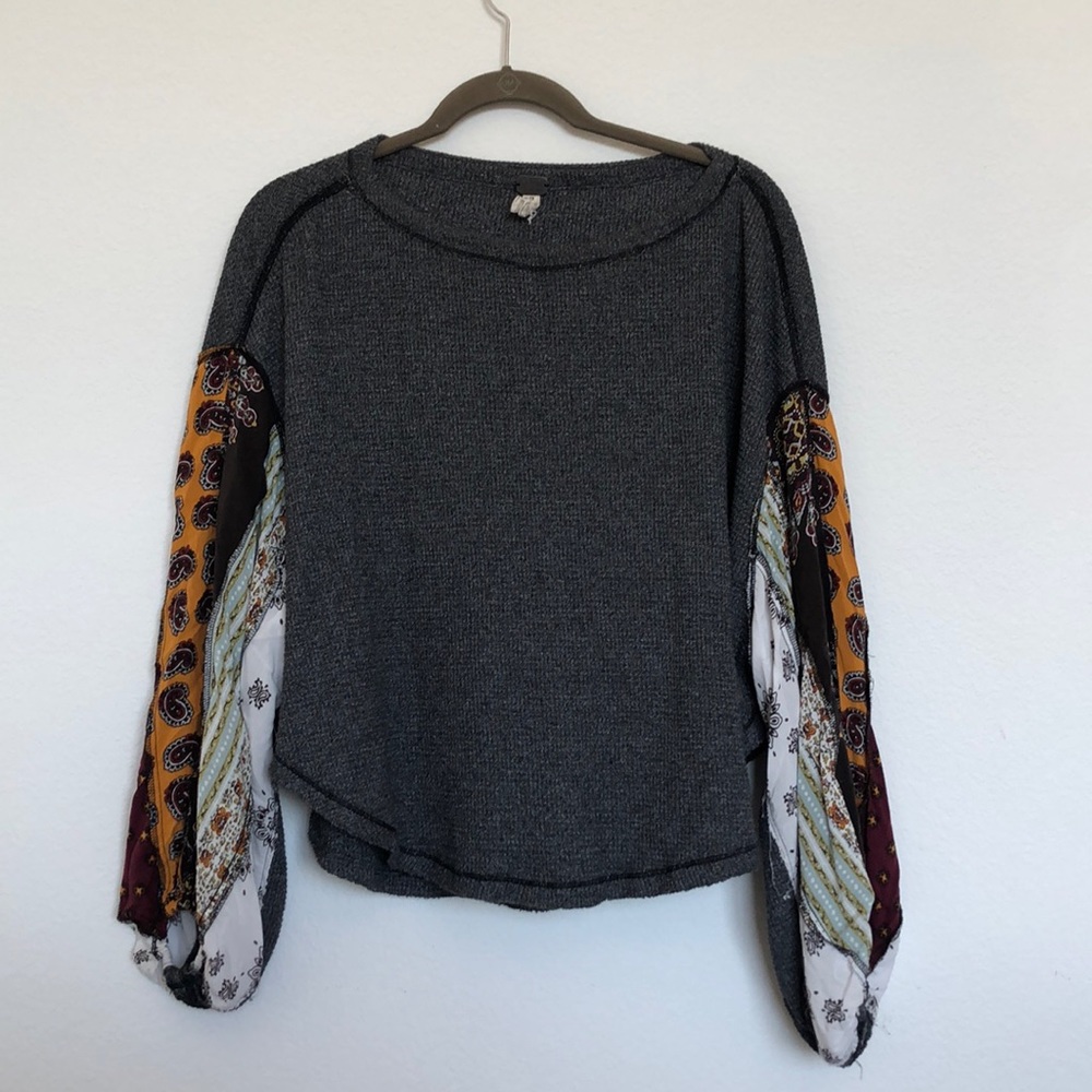 Free people balloon sleeve shirt